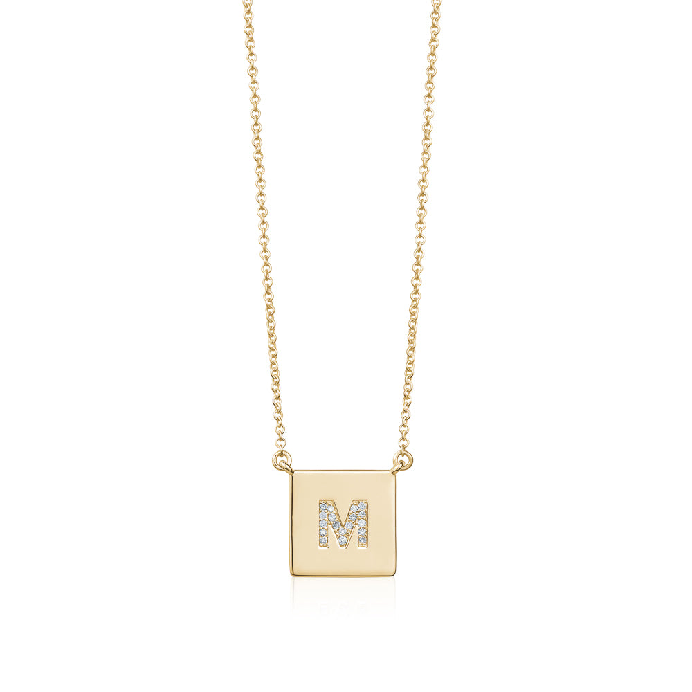 Diamond Letter Pendant