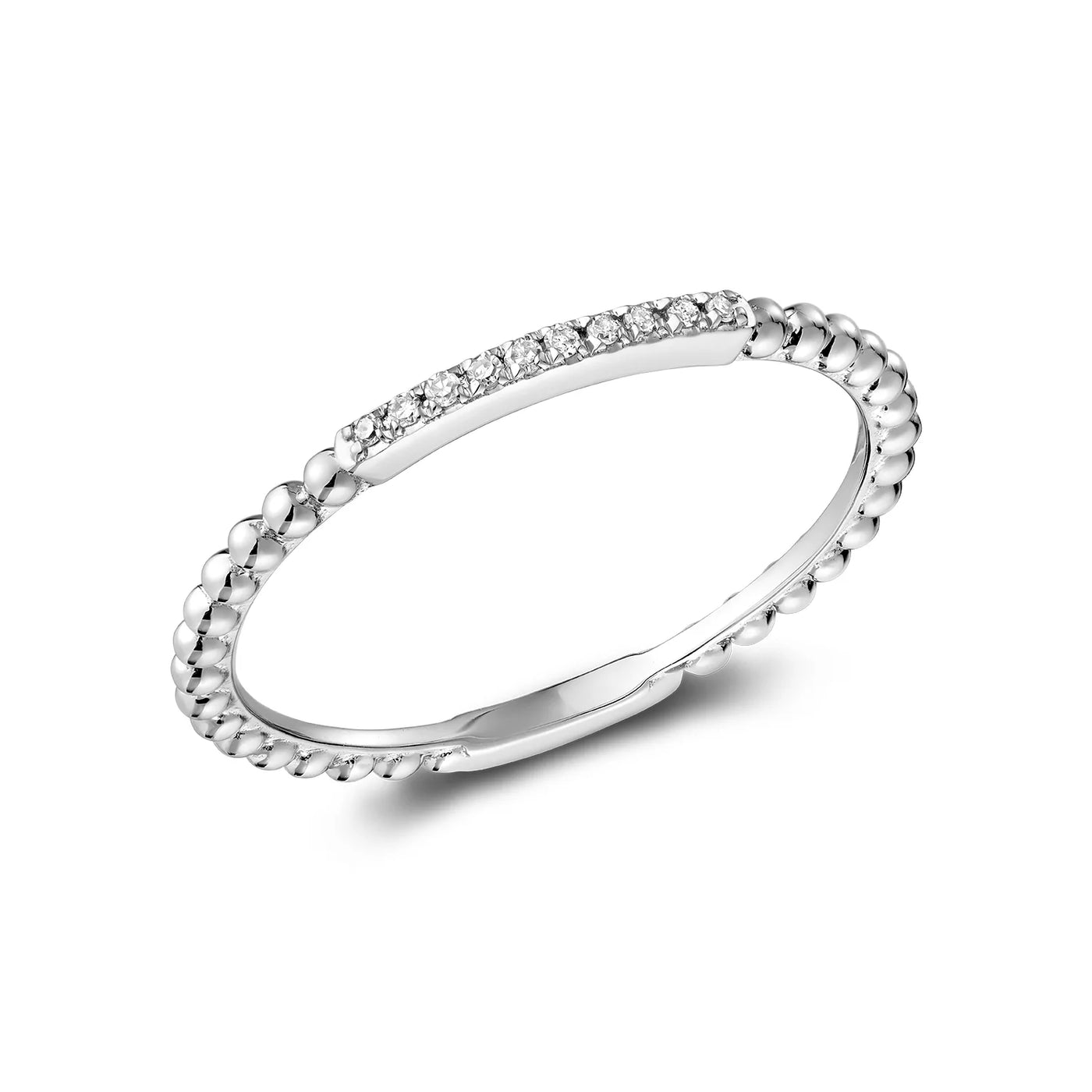 Bead Diamond Ring
