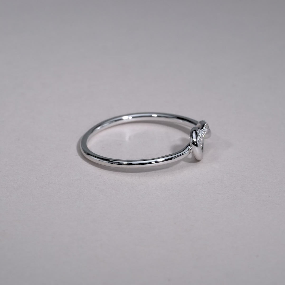 Diamond Knot Ring
