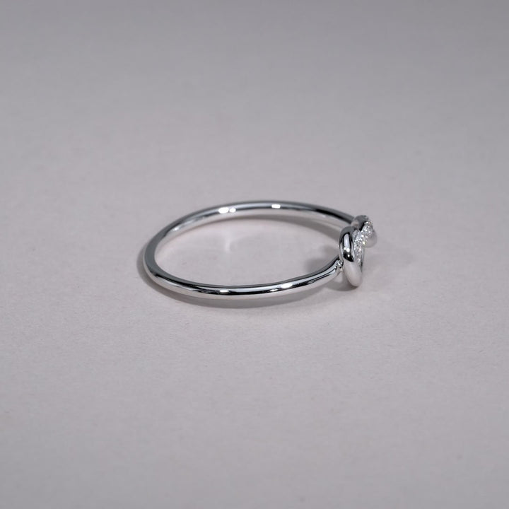 Diamond Knot Ring