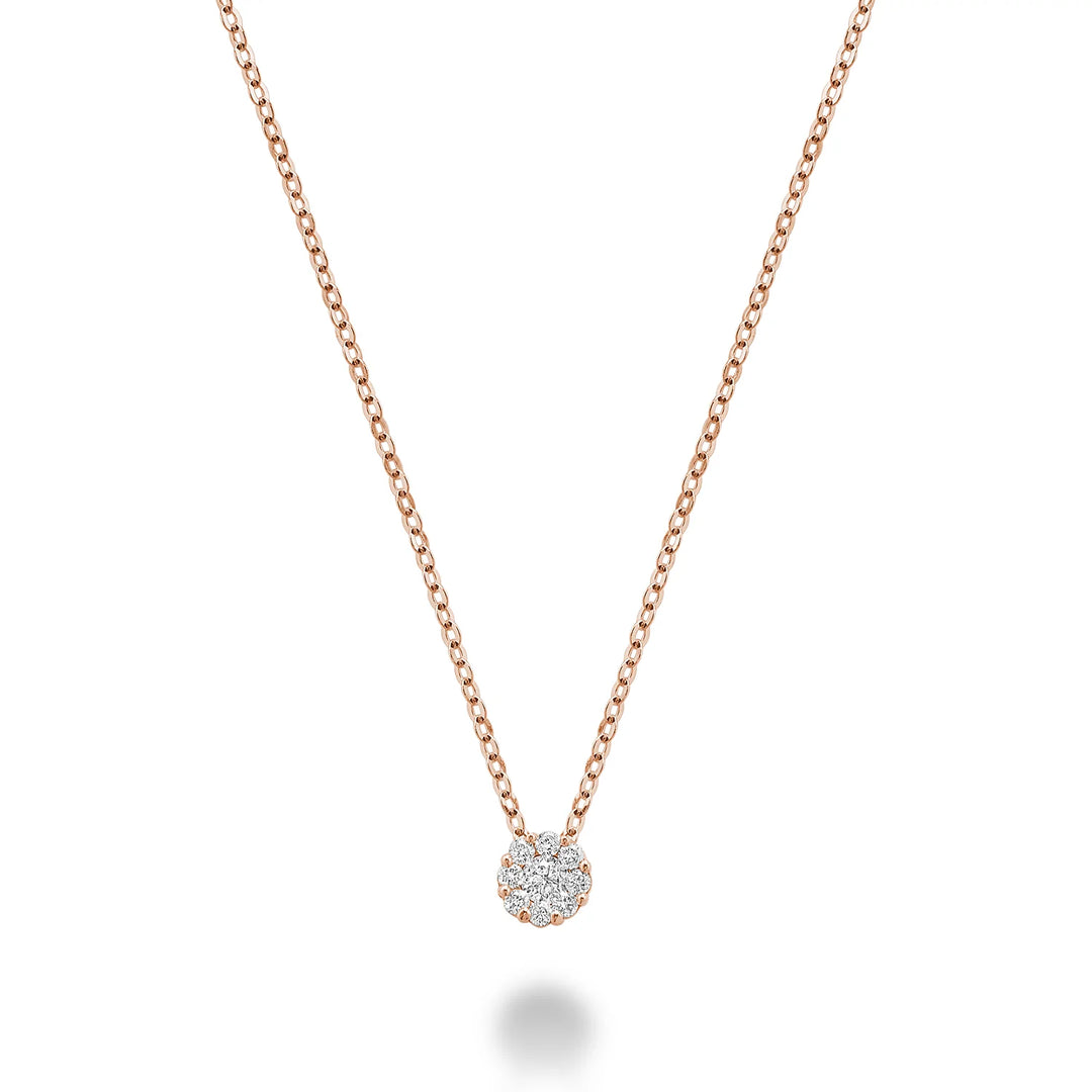 Cluster Diamond Pendant