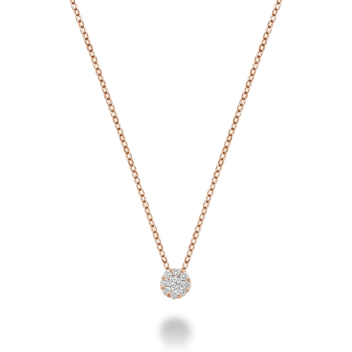 Cluster Diamond Pendant
