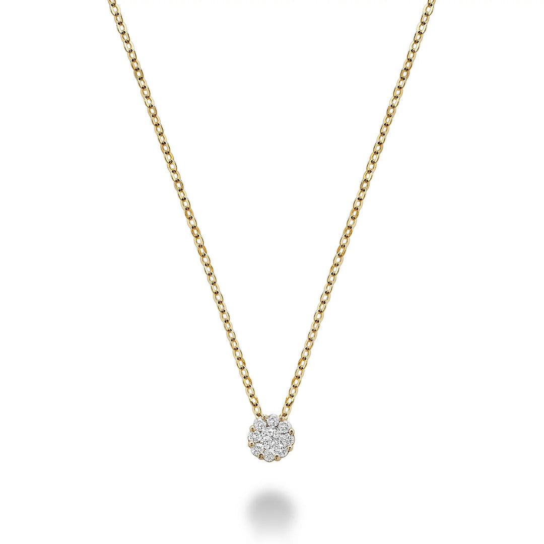 Cluster Diamond Pendant
