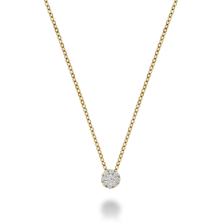 Cluster Diamond Pendant
