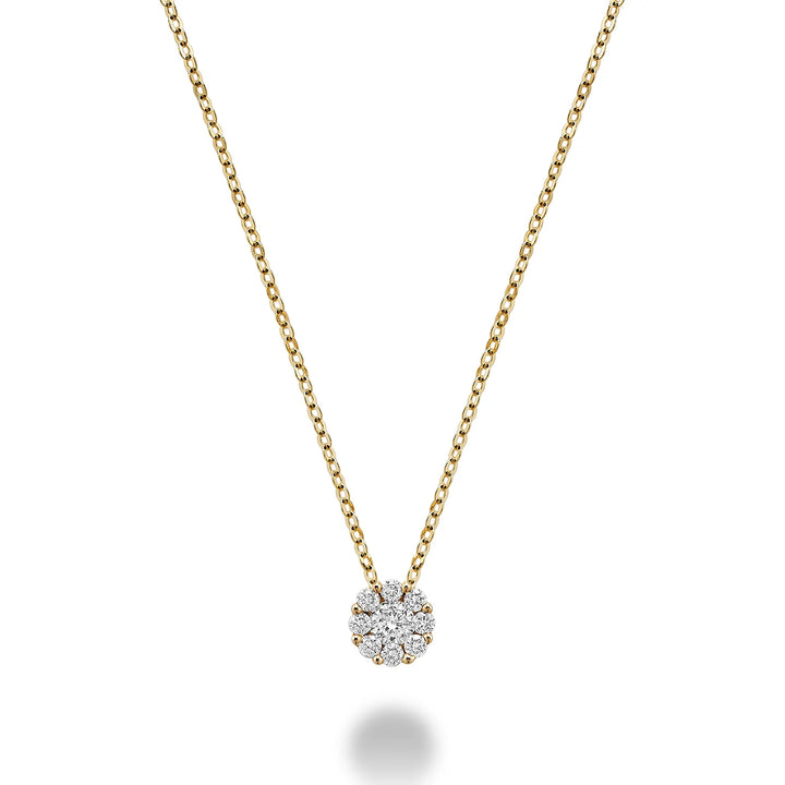 Cluster Diamond Pendant