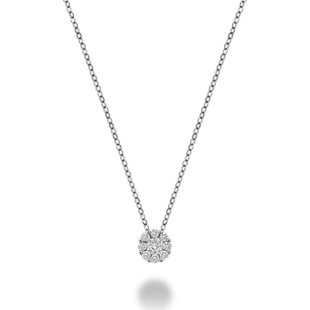 Cluster Diamond Pendant