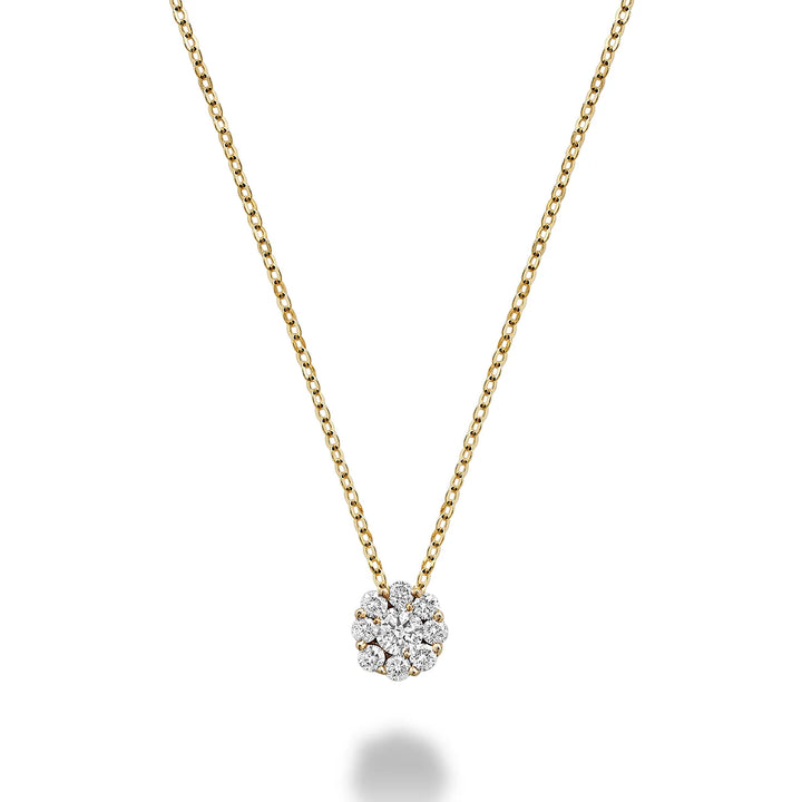 Cluster Diamond Pendant