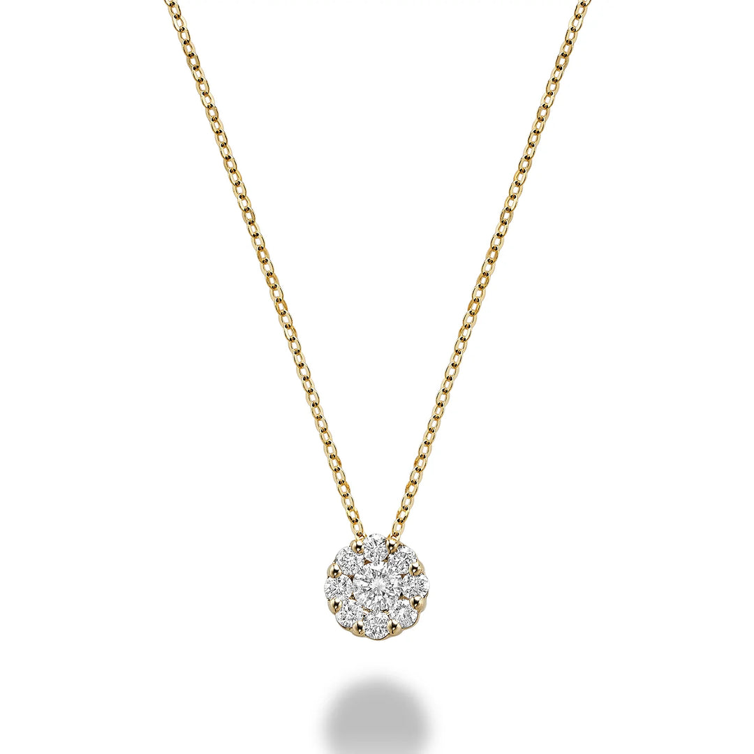 Cluster Diamond Pendant