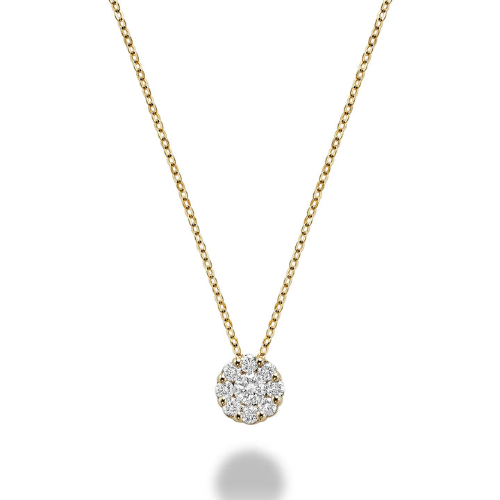 Cluster Diamond Pendant