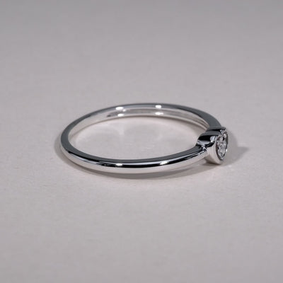 Heart Shaped Illusion Diamond Ring